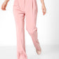 מכנסיים מחוייטים עם קפלים בצבע ורוד - MASHBIR//365 - 1