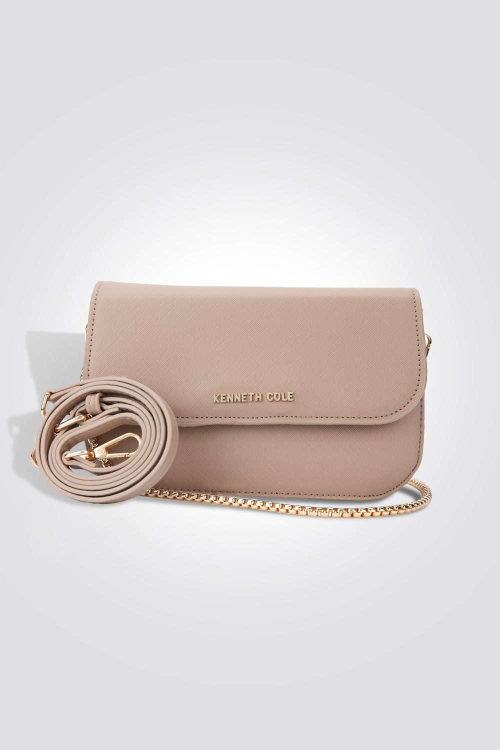 תיק צד דמוי עור בצבע ניוד