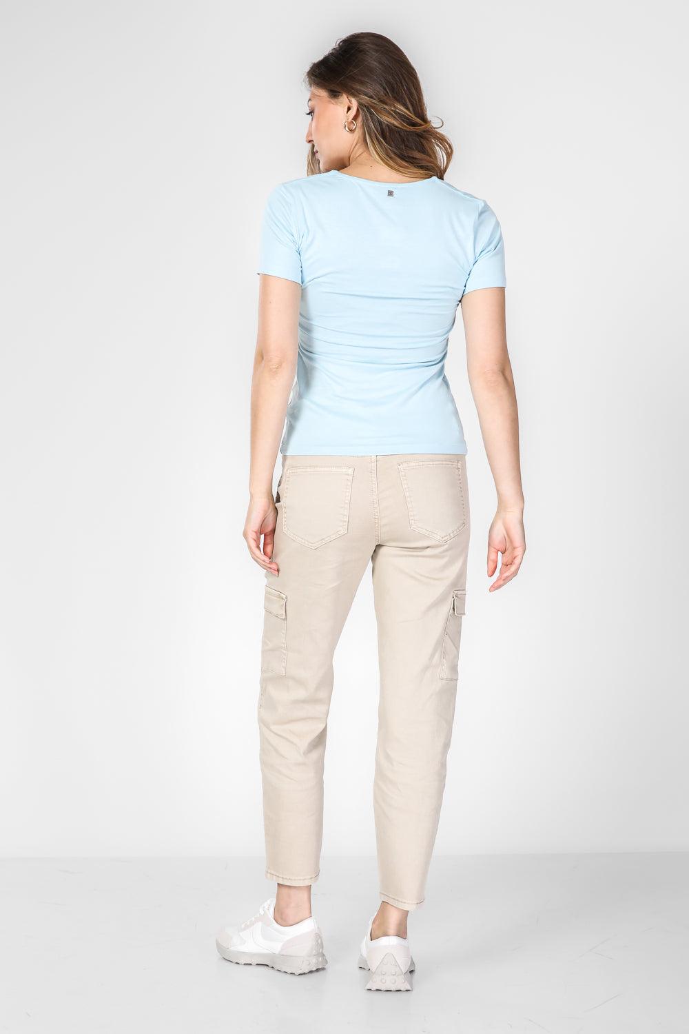 טישירט קצרה בצבע תכלת - MASHBIR//365