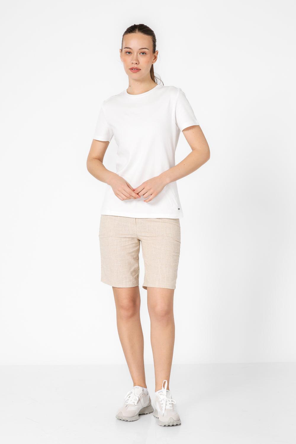 טישירט קצרה בצבע לבן - MASHBIR//365
