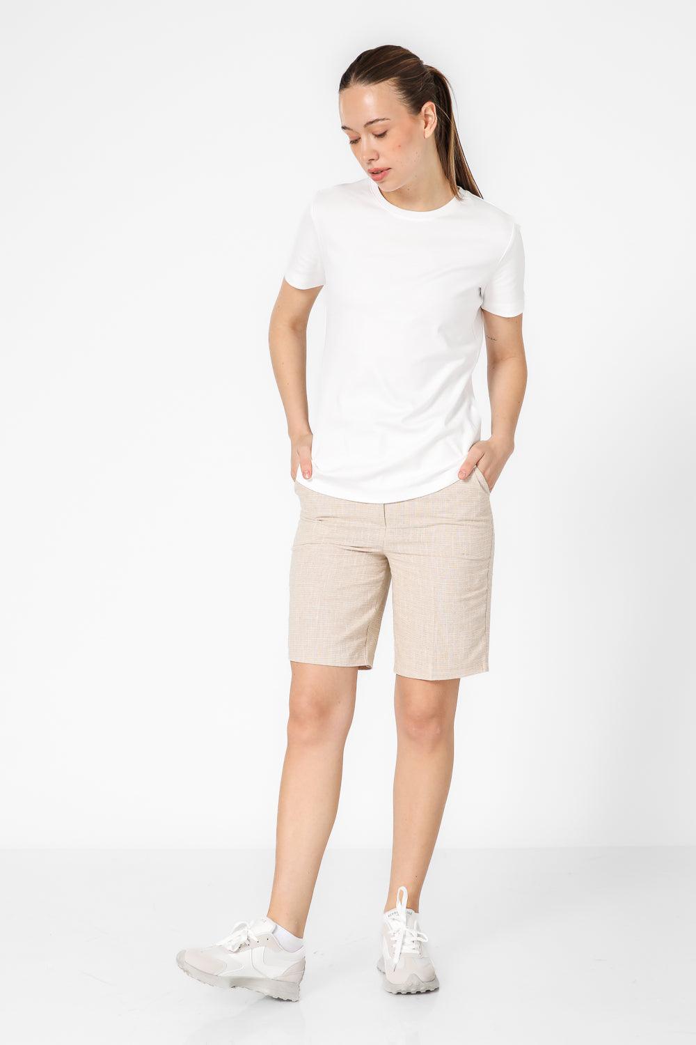 טישירט קצרה בצבע לבן - MASHBIR//365