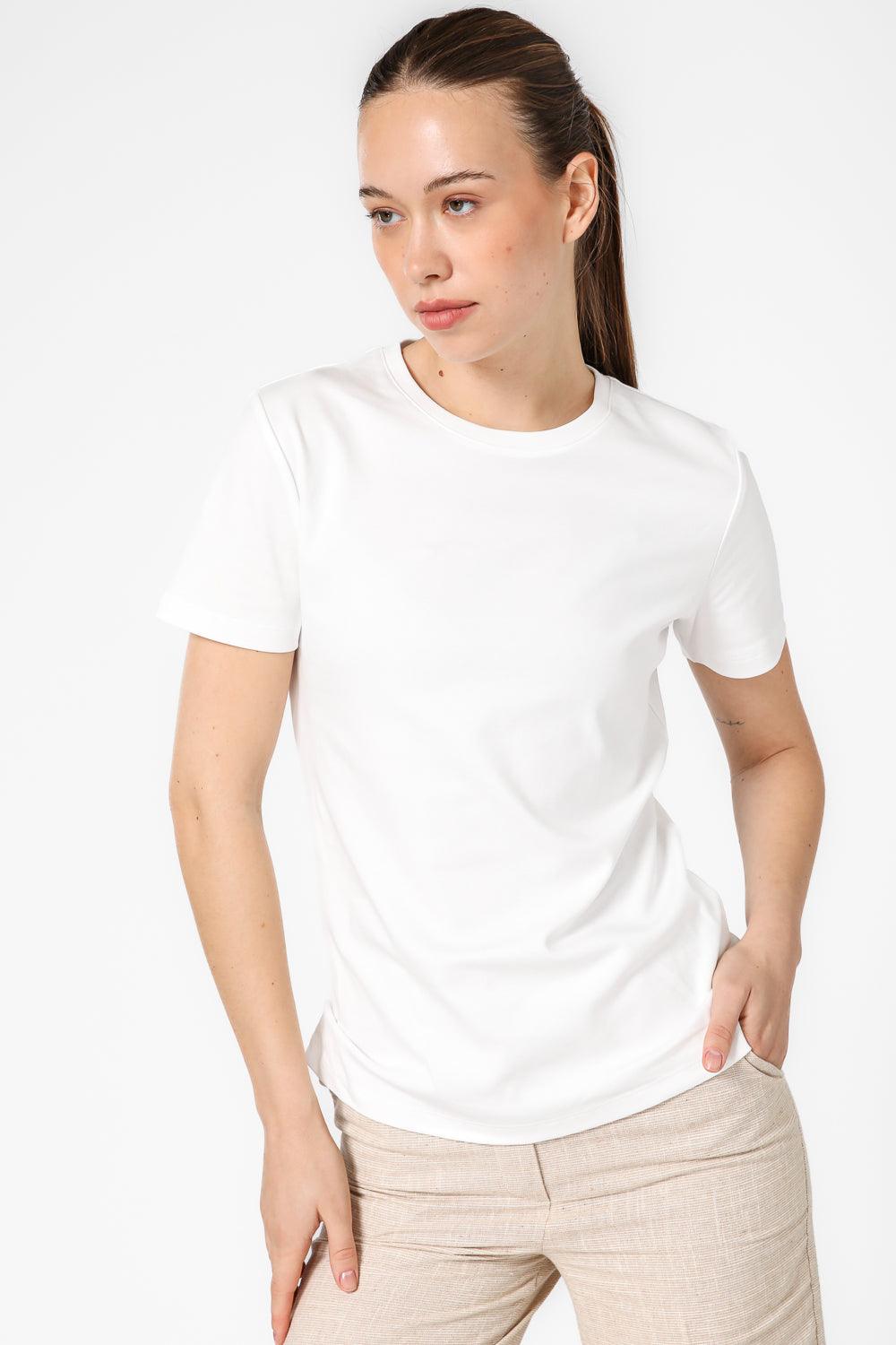 טישירט קצרה בצבע לבן - MASHBIR//365