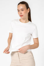 טישירט קצרה בצבע לבן - MASHBIR//365