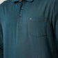 חולצת פולו ארוכה בצבע טורקיז - 2