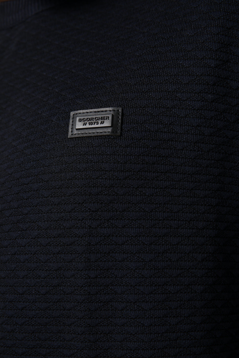 סריג ג'קארד בצבע נייבי