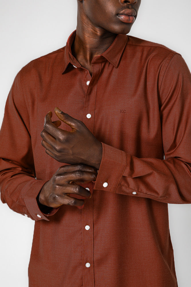 RUST-SLIM חולצת במבוק לייקרה