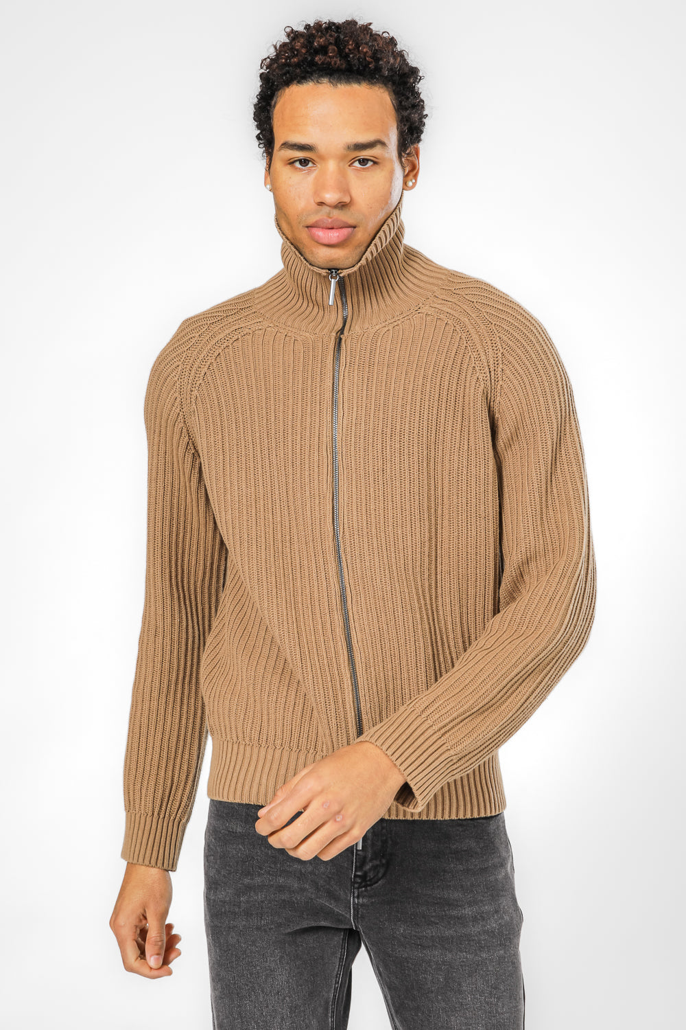 CAMEL קרדיגן ריב פתוח