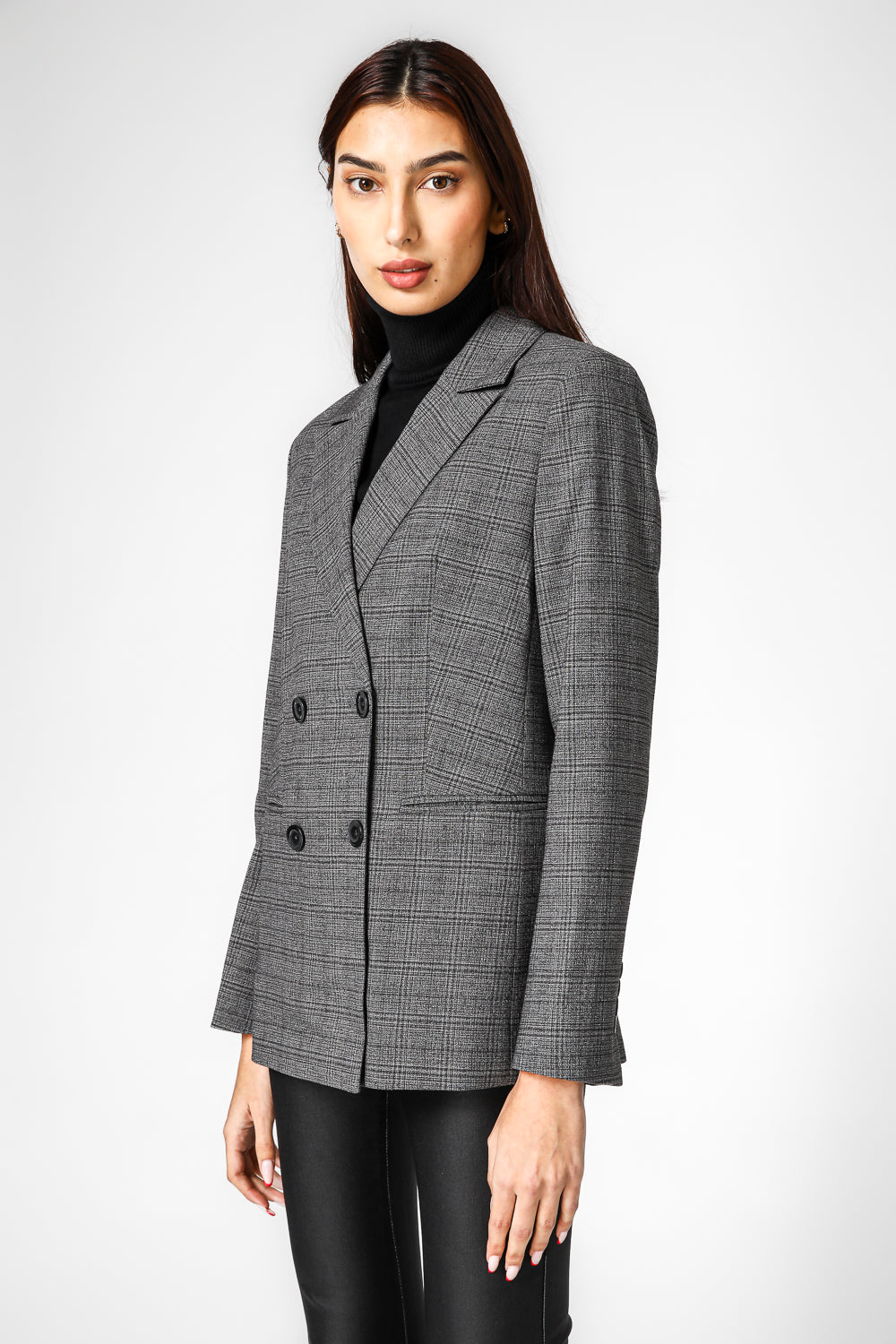 סריג בייסיק צווארון גולף בצבע שחור | קנת קול