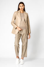 סריג קלאסי עם מפתח עגול לנשים  | קנת קול