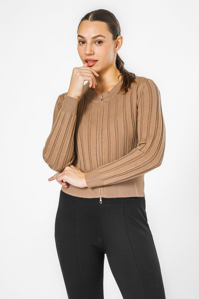 קרדיגן סרוג בגזרה צמודה | קנת קול