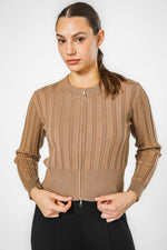 קרדיגן סרוג בגזרה צמודה | קנת קול