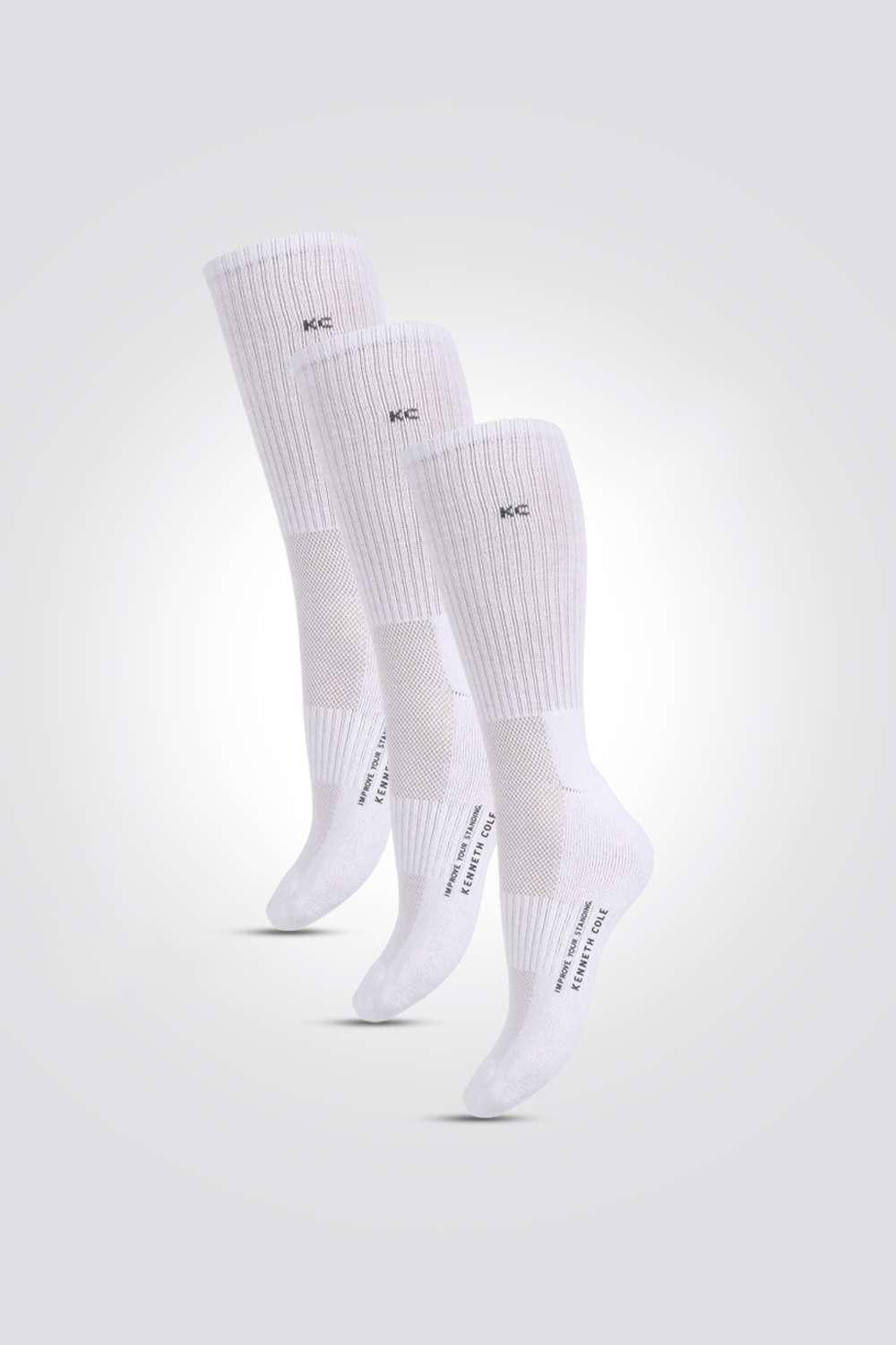 מארז 3 זוגות גרביים לגברים בצבע לבן