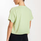 טישירט לנשים Cropped בצבע ירוק בהיר - 9