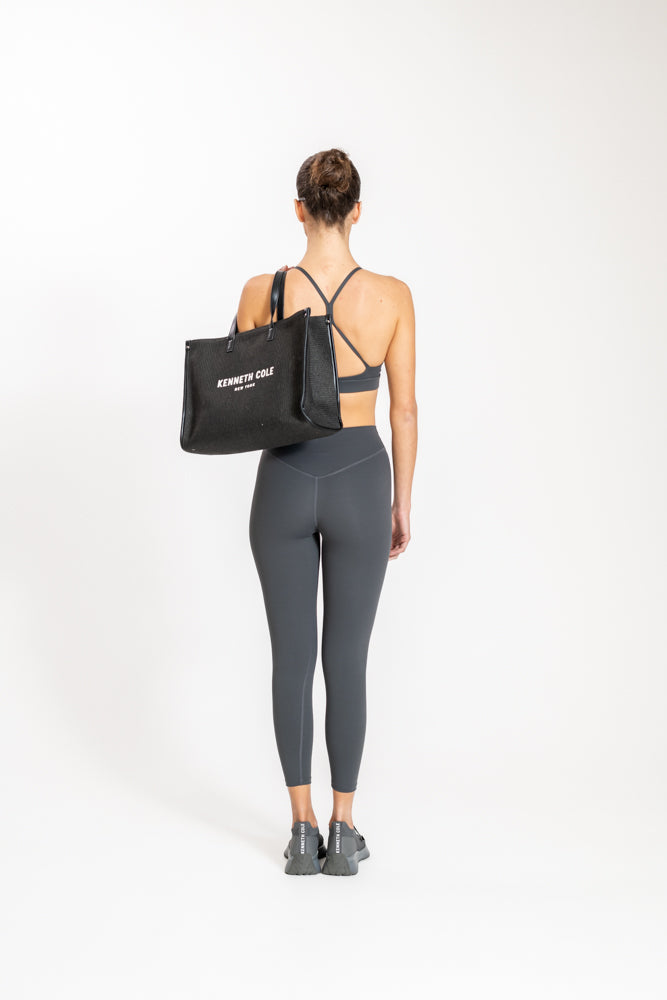 טייץ לנשים 7/8 בצבע אפור