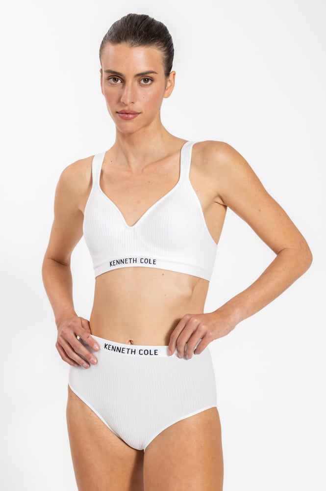 מקסי ריב רחב אל-תפר בצבע לבן