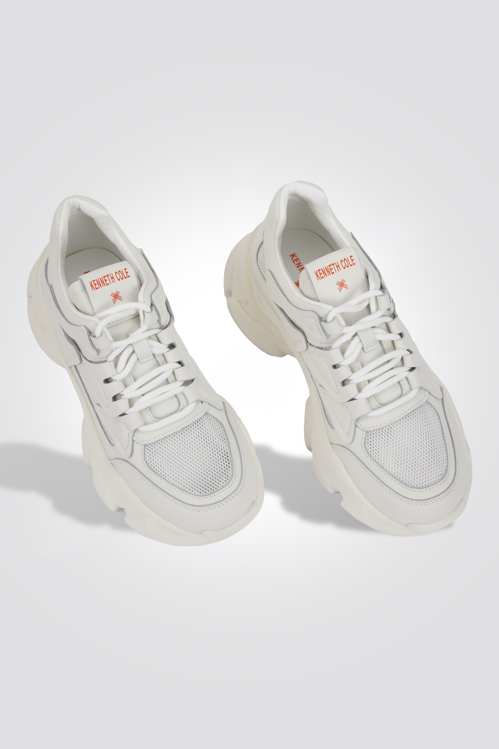 נעלי טריינר לנשים לבן וכתום