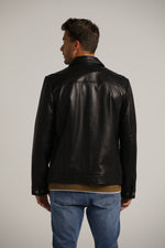 ג'קט בלוזון עור בצבע שחור | קנת קול
