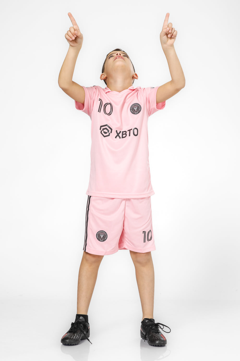 חליפה כדורגל ילדים מיאמי ורוד מסי