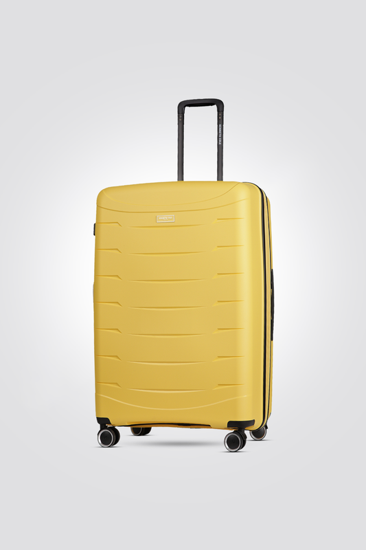 סט מזוודות קשיחות ESSENTIAL בצבע צהוב