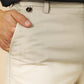 מכנס צ'ינו קלאסי כותנה לייקרה בצבע בז' - 5
