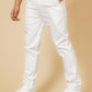 מכנס צ'ינו קלאסי כותנה לייקרה בצבע לבן - 2
