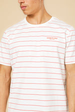 טישירט לייקרה פסים בצבע לבן