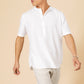 חולצה פשתן מנדרין מודרן בצבע לבן - 3