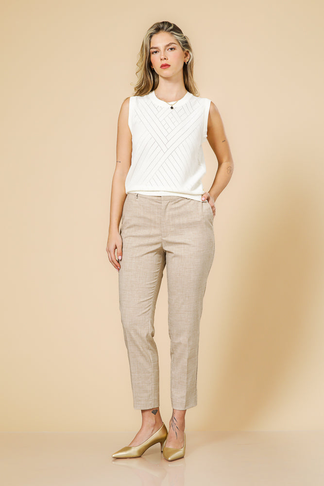 מכנס סיגר אלגנטי בצבע בז' 