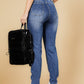 ג'ינס סקיני בצבע כחול בהיר - 2