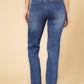 ג'ינס ישר בצבע כחול כהה - 5