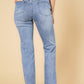 ג'ינס ישר בצבע כחול בהיר - 4