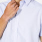 חולצה מכופתרת שרוולים קצרים בצבע לבן - 5