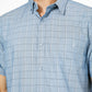 חולצה מכופתרת שרוולים קצרים בצבע כחול בהיר - 3