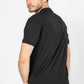 חולצה פולו עם כיס בצבע שחור - 3