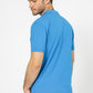 חולצה פולו עם כיס בצבע כחול - 3