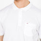 חולצה פולו עם כיס בצבע לבן - 5