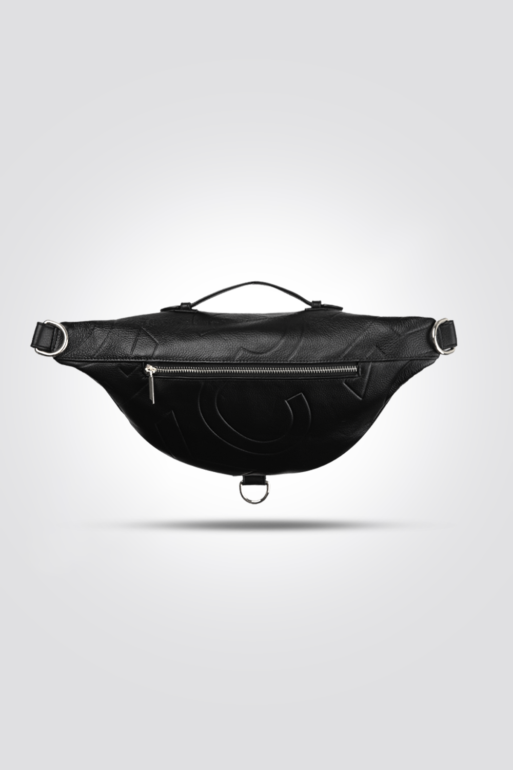 פאוץ' עור גדול עם לוגו