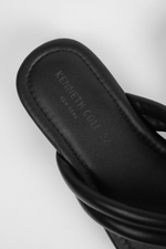 כפכף עור נשים בצבע שחור