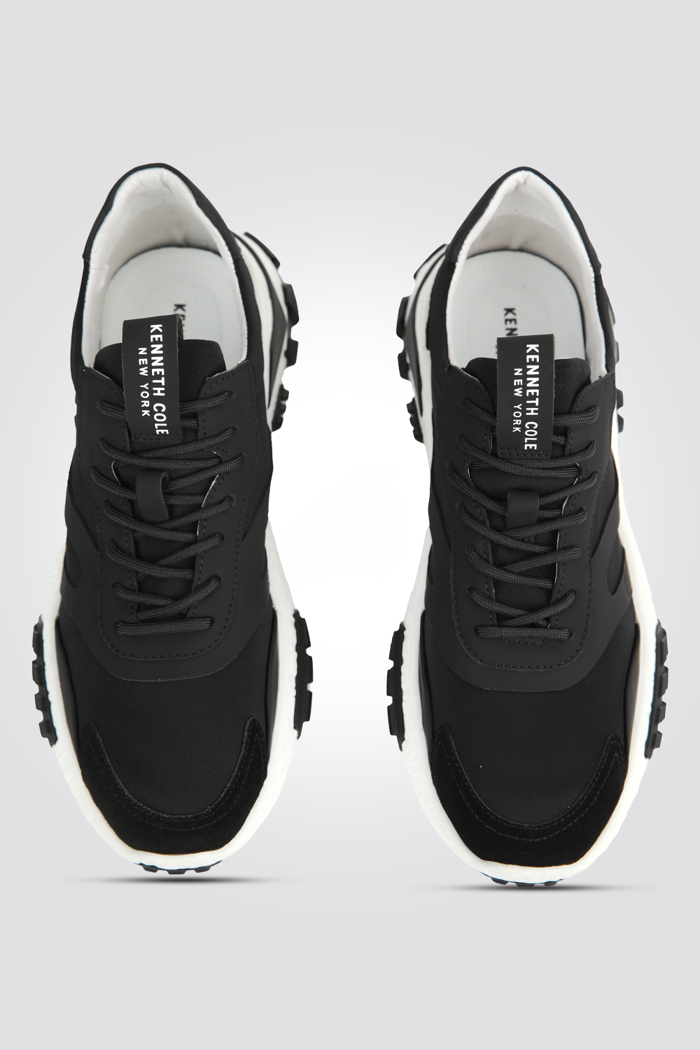 סניקרס עור גברים בצבע שחור