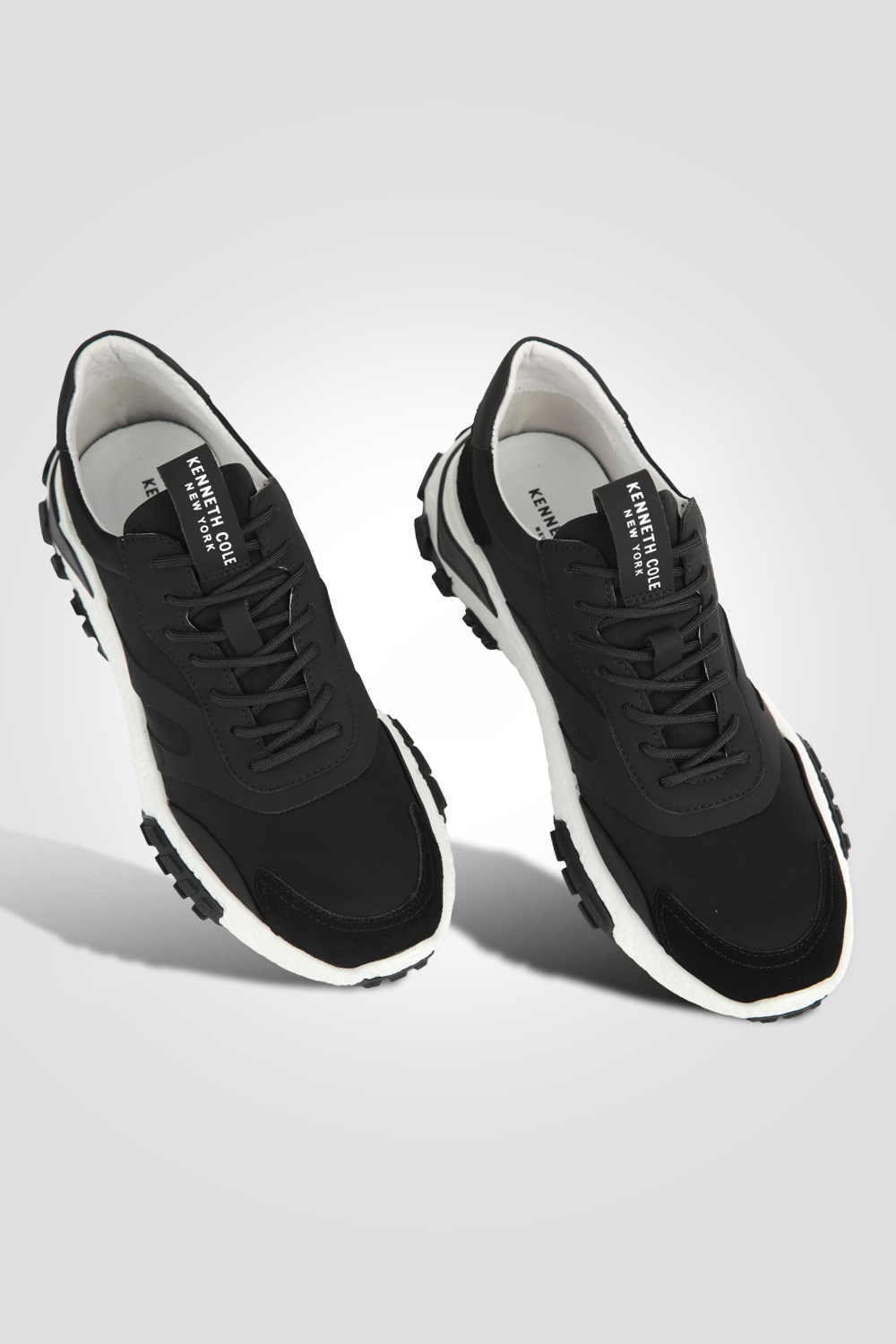 סניקרס עור גברים בצבע שחור