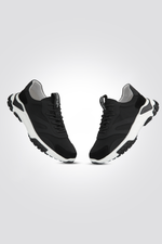 סניקרס עור גברים בצבע שחור