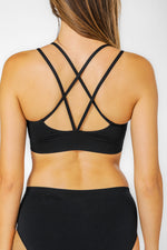 בראלט ספגטי אל-תפר מיקרופייבר כתפיות כפולות