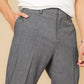 מכנס נינוח במראה מחויט בצבע אפור - 4
