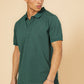 חולצה פולו פיקה בייסיק בצבע ירוק - 5
