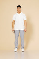 חולצה פולו פיקה בייסיק בצבע שמנת