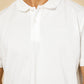 חולצה פולו פיקה בייסיק בצבע לבן - 4