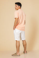 חולצה פולו פיקה בייסיק בצבע כתום