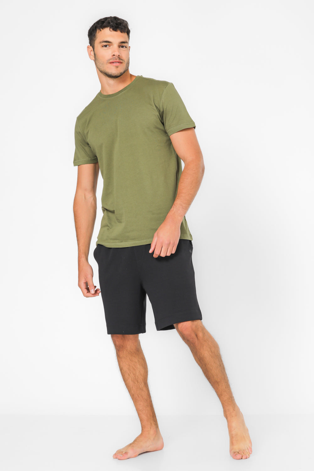 מארז שתי חולצות טישרט בצבע זית