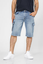  מכנסי ג'ינס בצבע כחול