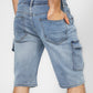  מכנסי ג'ינס בצבע כחול - 4